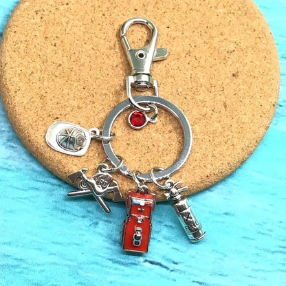 Personalized Firefighter Austria Keychain