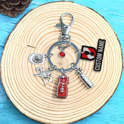 Personalized Firefighter Austria Keychain