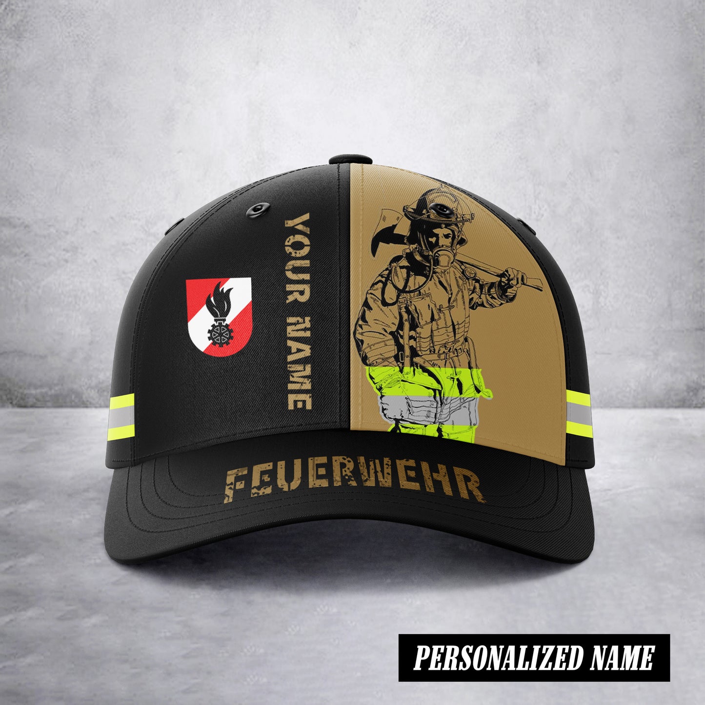 Firefigter austria cap 3d printed 284