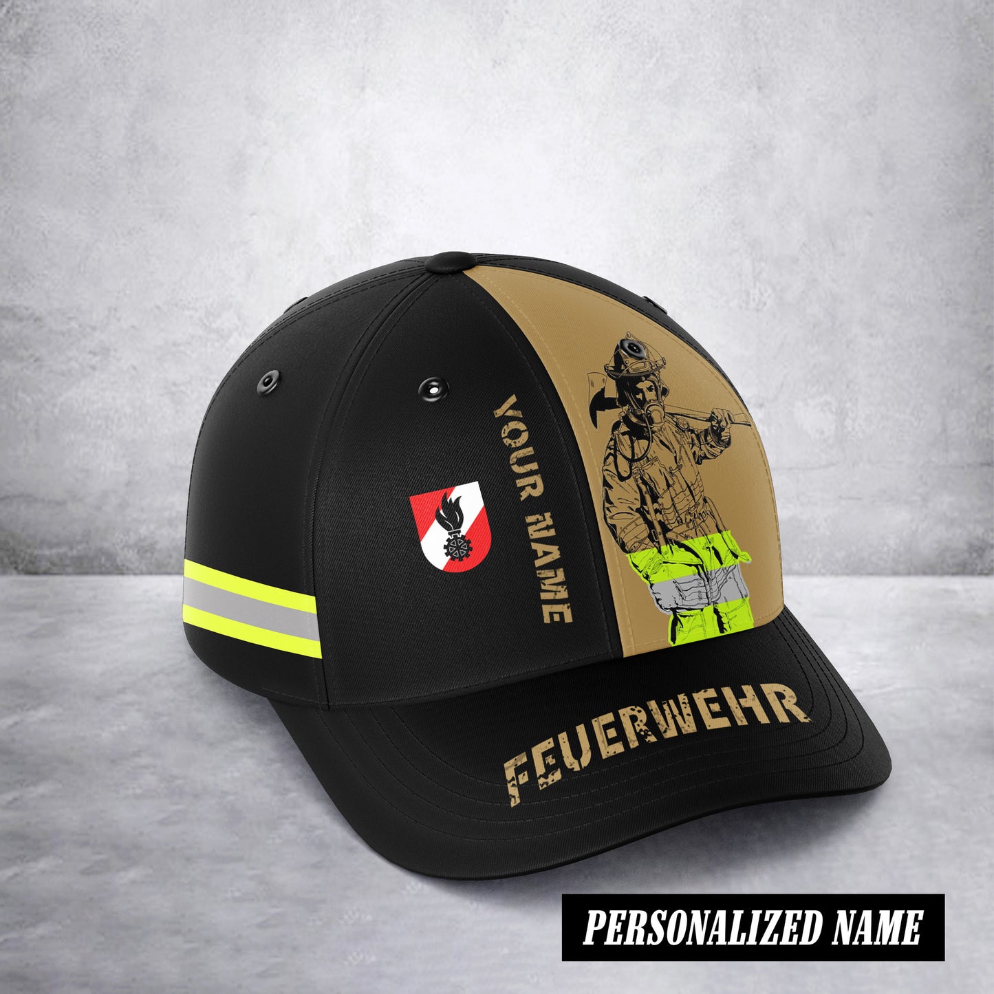 Firefigter austria cap 3d printed 284