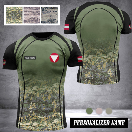 Austria army customize T-shirt camou
