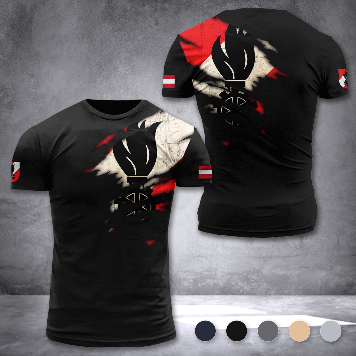 Firefighter Austria customize T-shirt 304