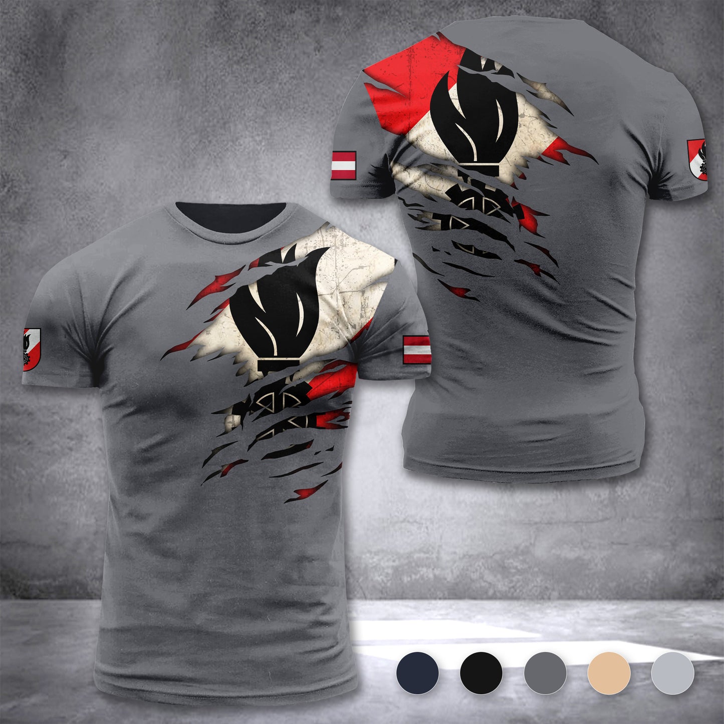 Firefighter Austria customize T-shirt 304