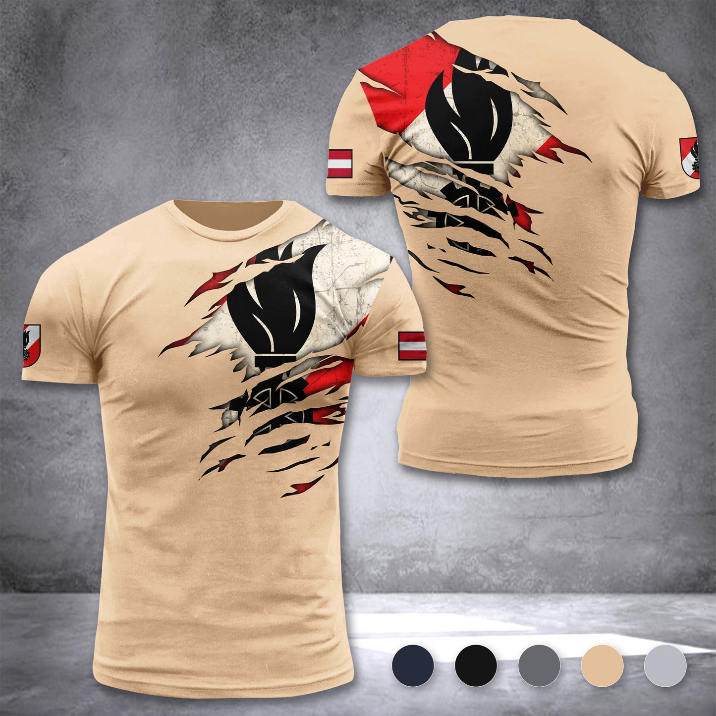 Firefighter Austria customize T-shirt 304