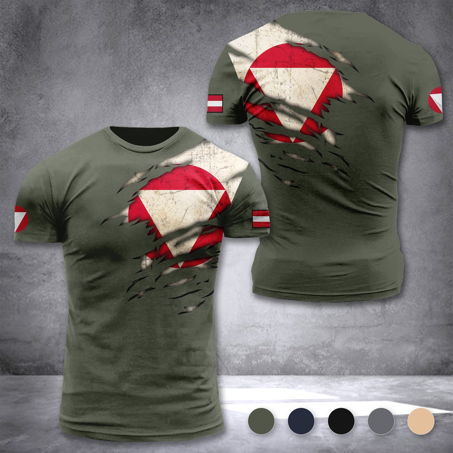 Soldier Austria Army customize T-shirt