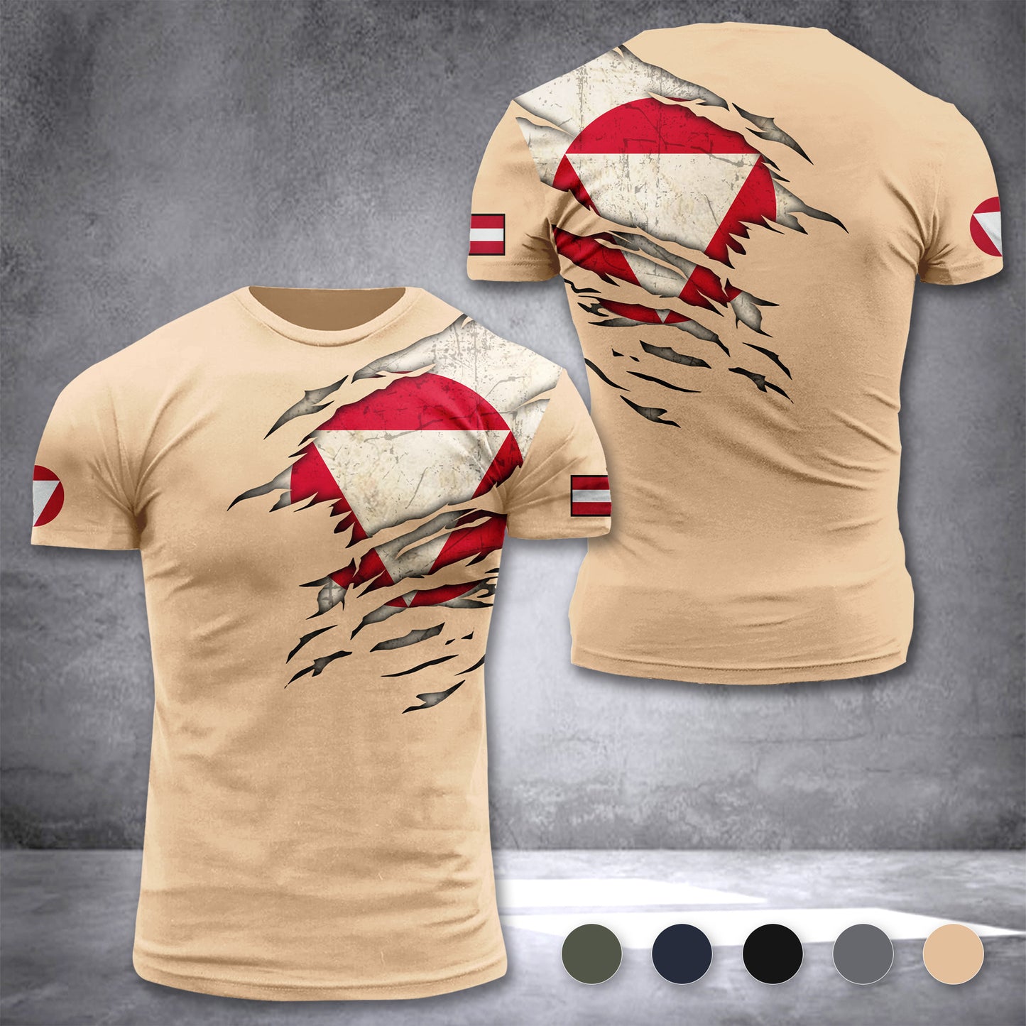 Soldier Austria Army customize T-shirt
