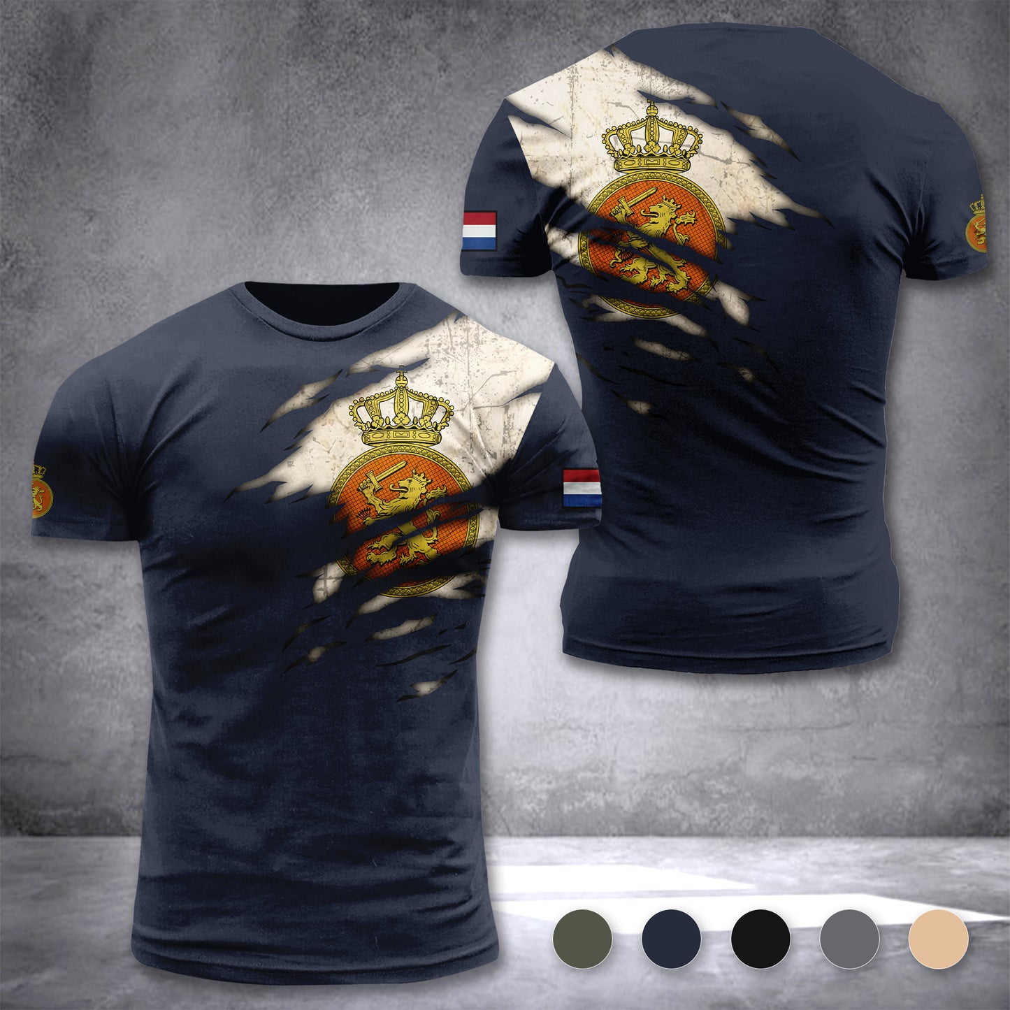 Soldier Netherlands Army customize T-shirt