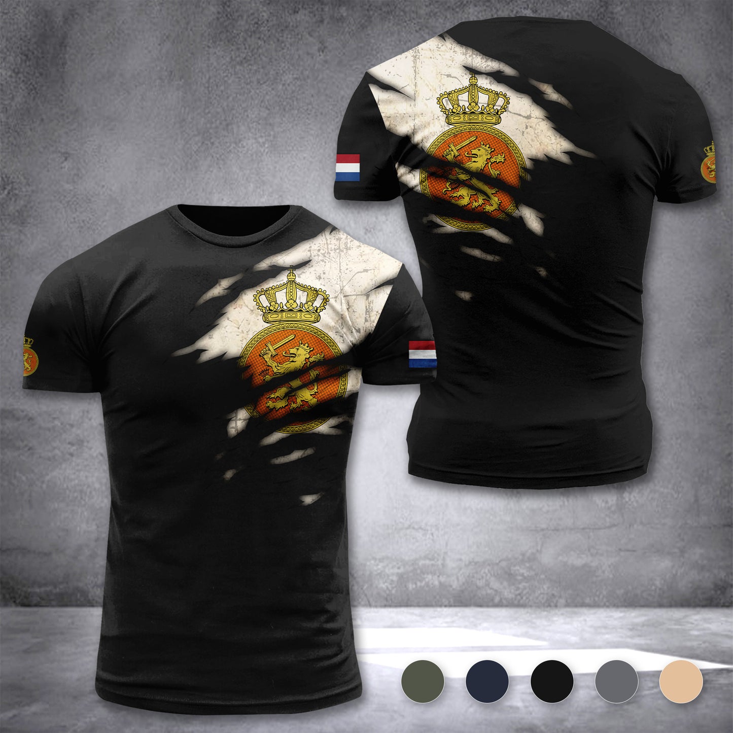 Soldier Netherlands Army customize T-shirt