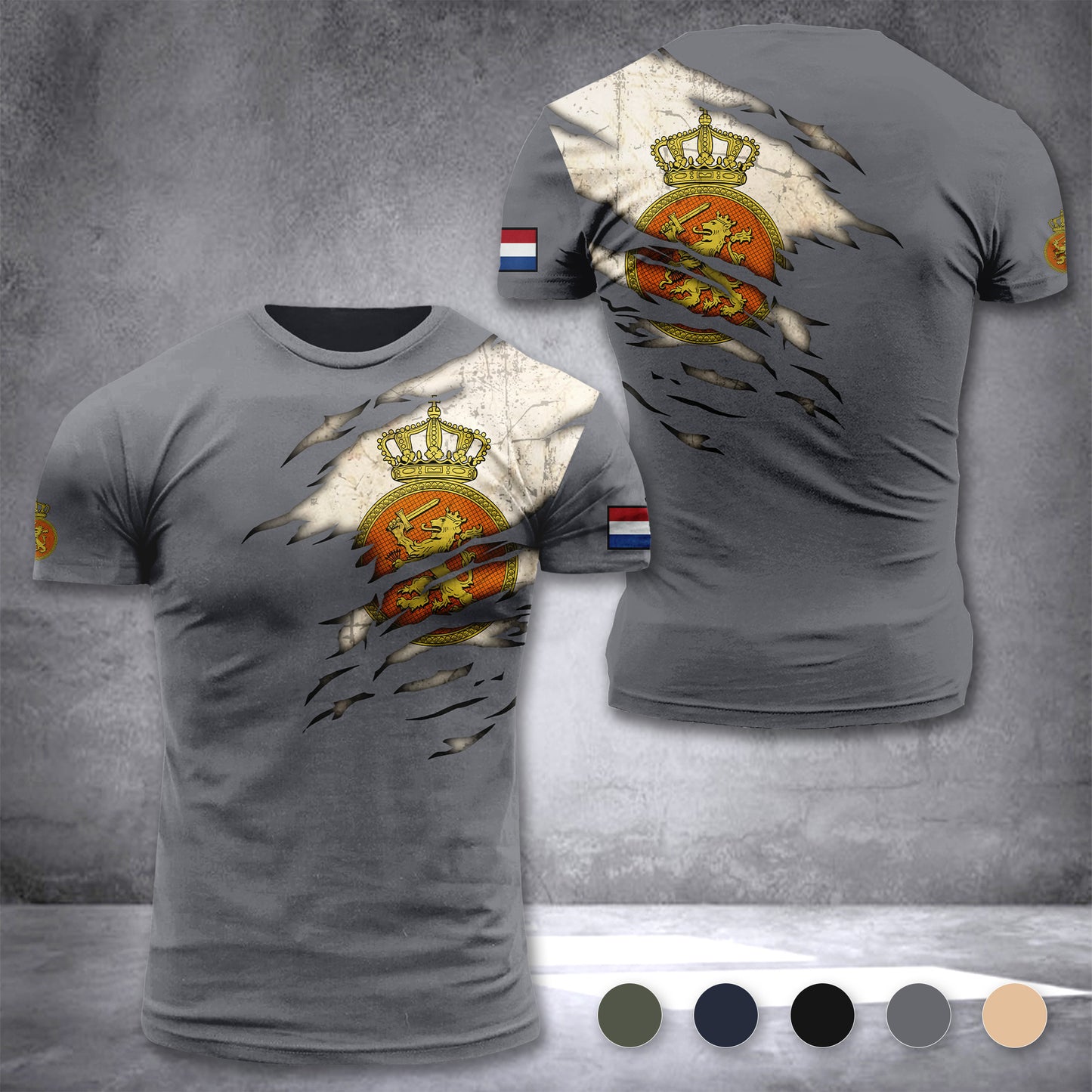 Soldier Netherlands Army customize T-shirt