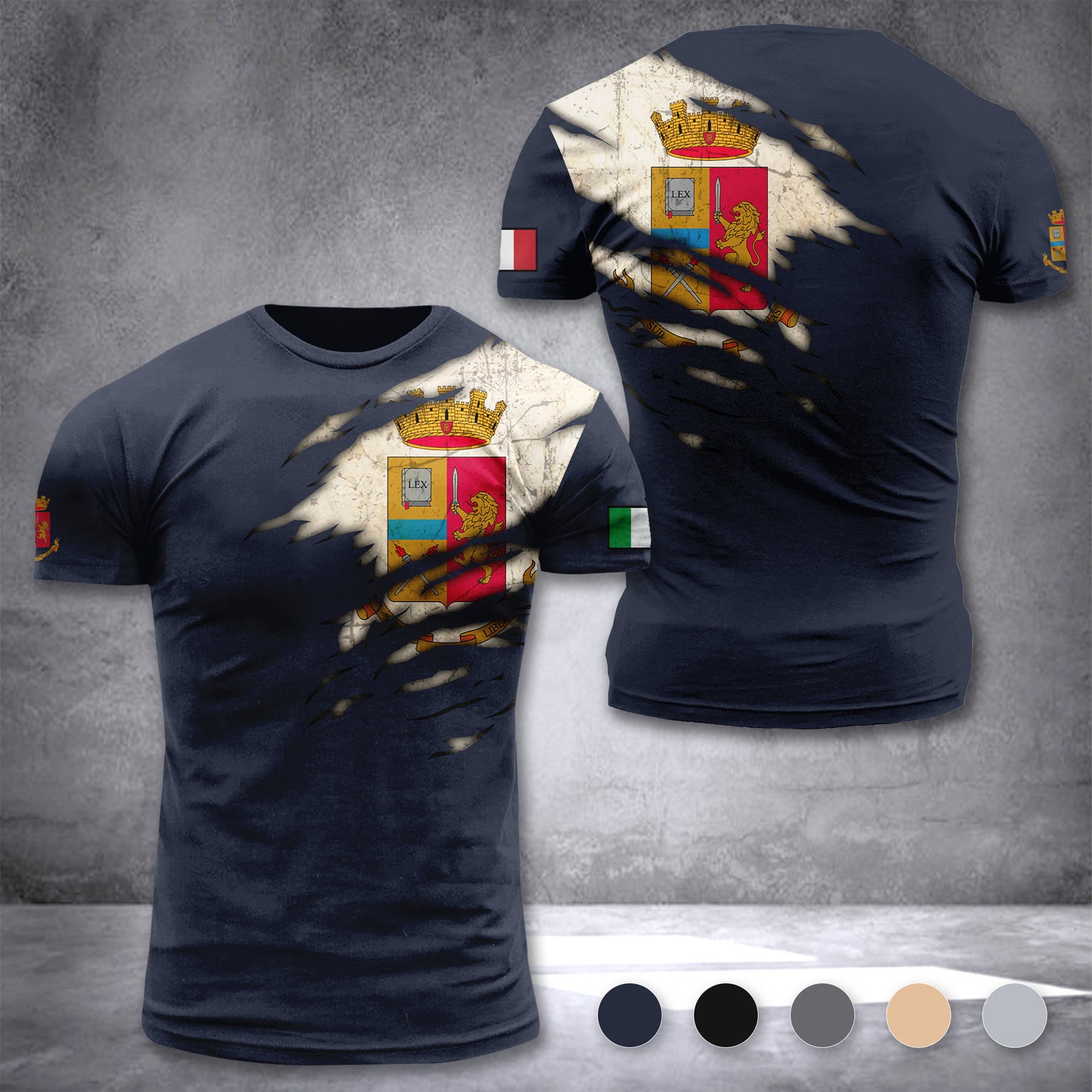 Polizia Di Stato customize ranking T-shirt