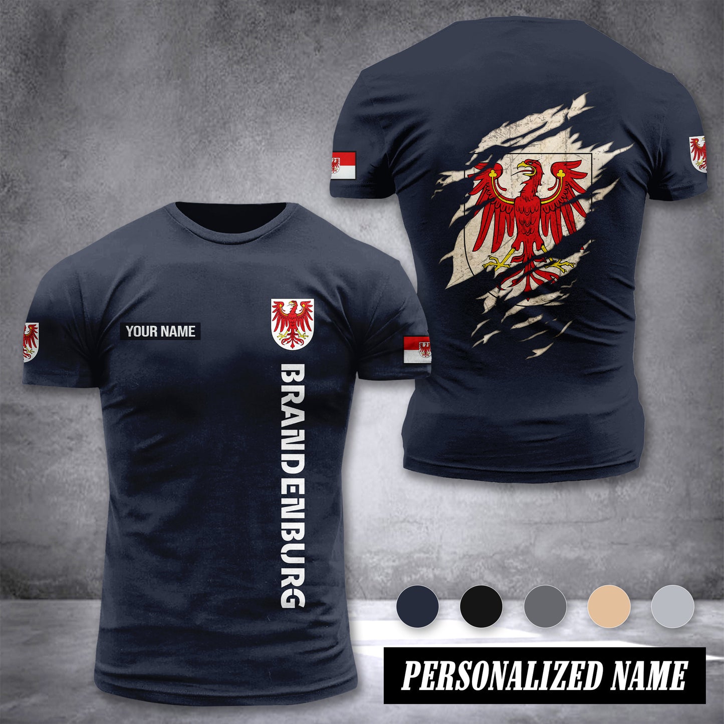 Brandenburg customize T-shirt back
