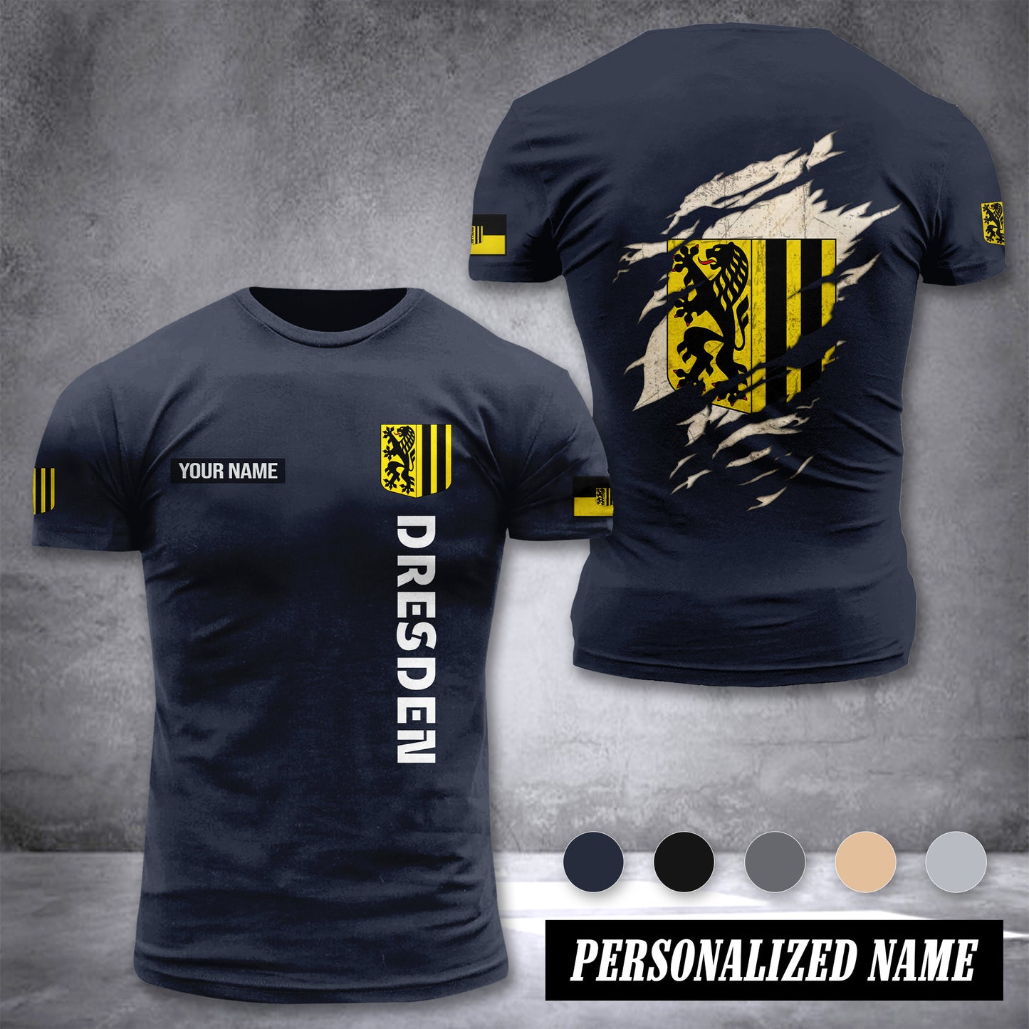 Dresden customize T-shirt back