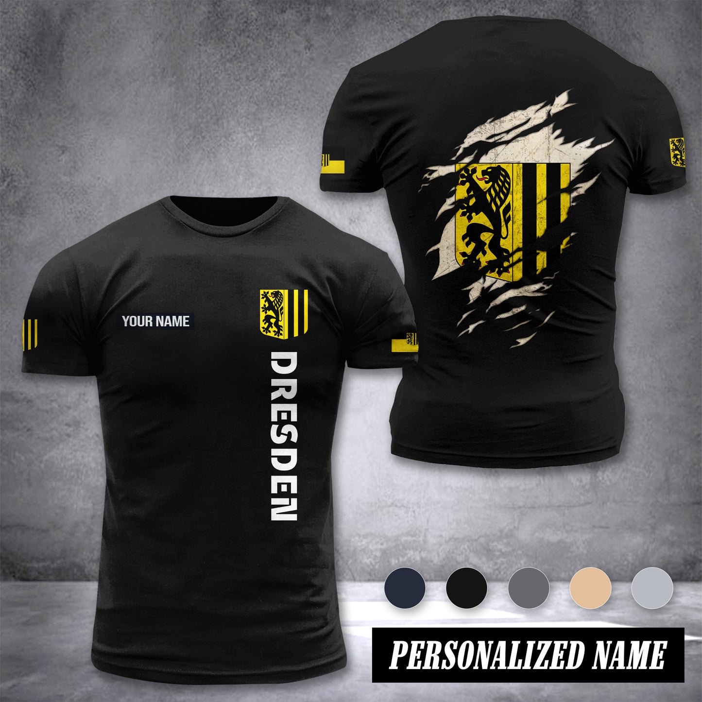 Dresden customize T-shirt back