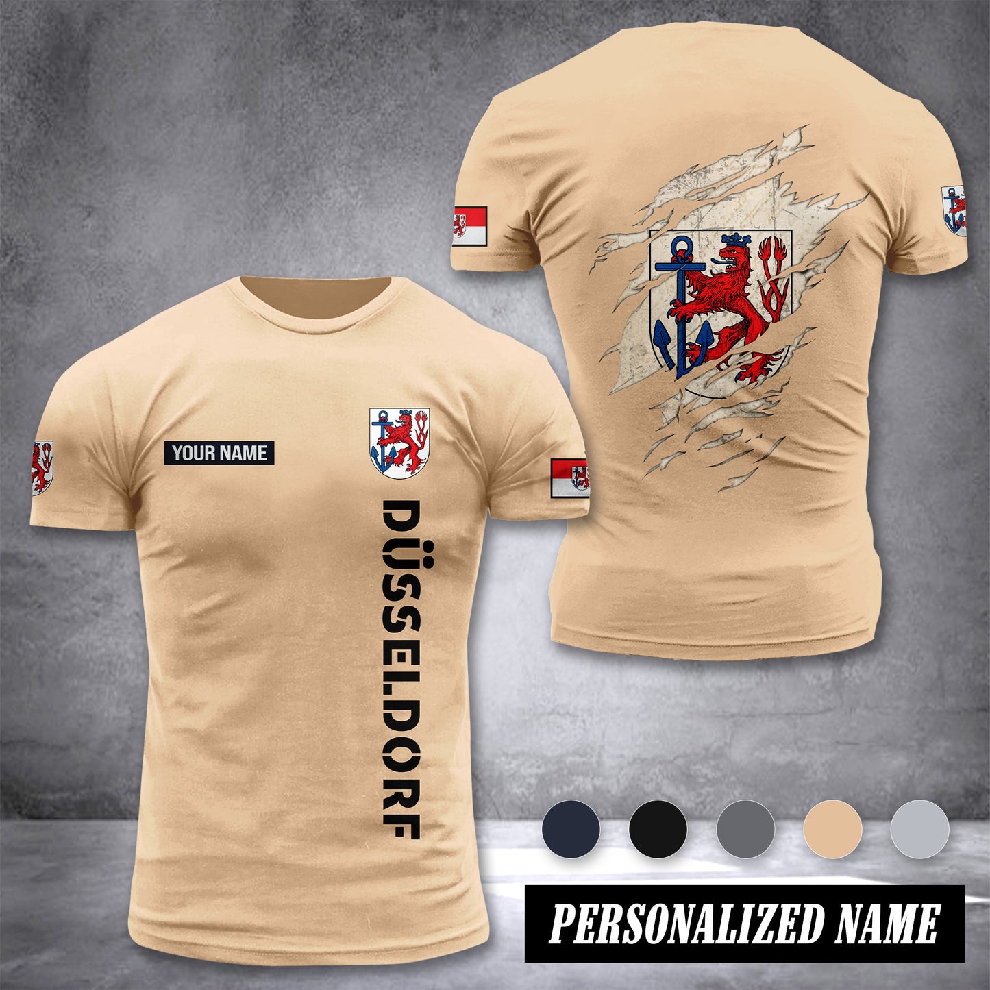 Düsseldorf customize T-shirt back