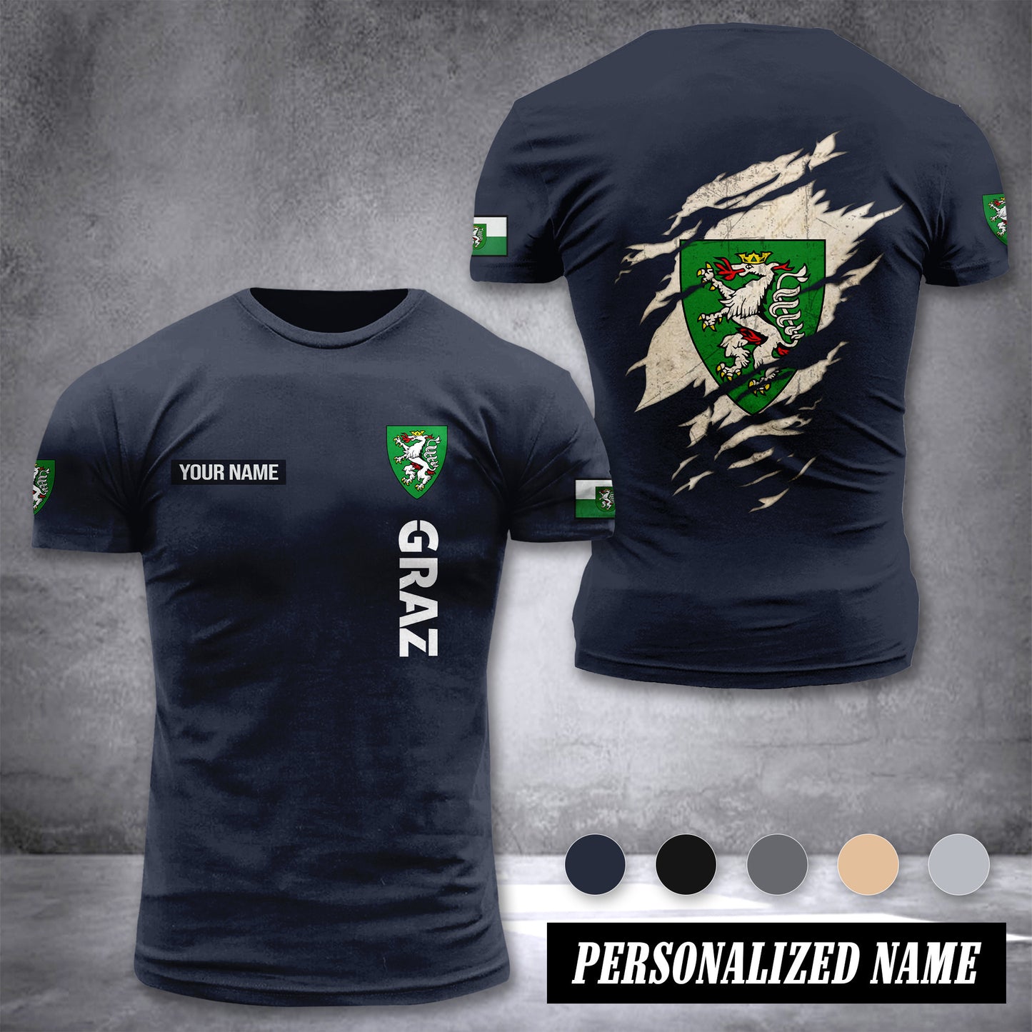 Graz customize T-shirt back
