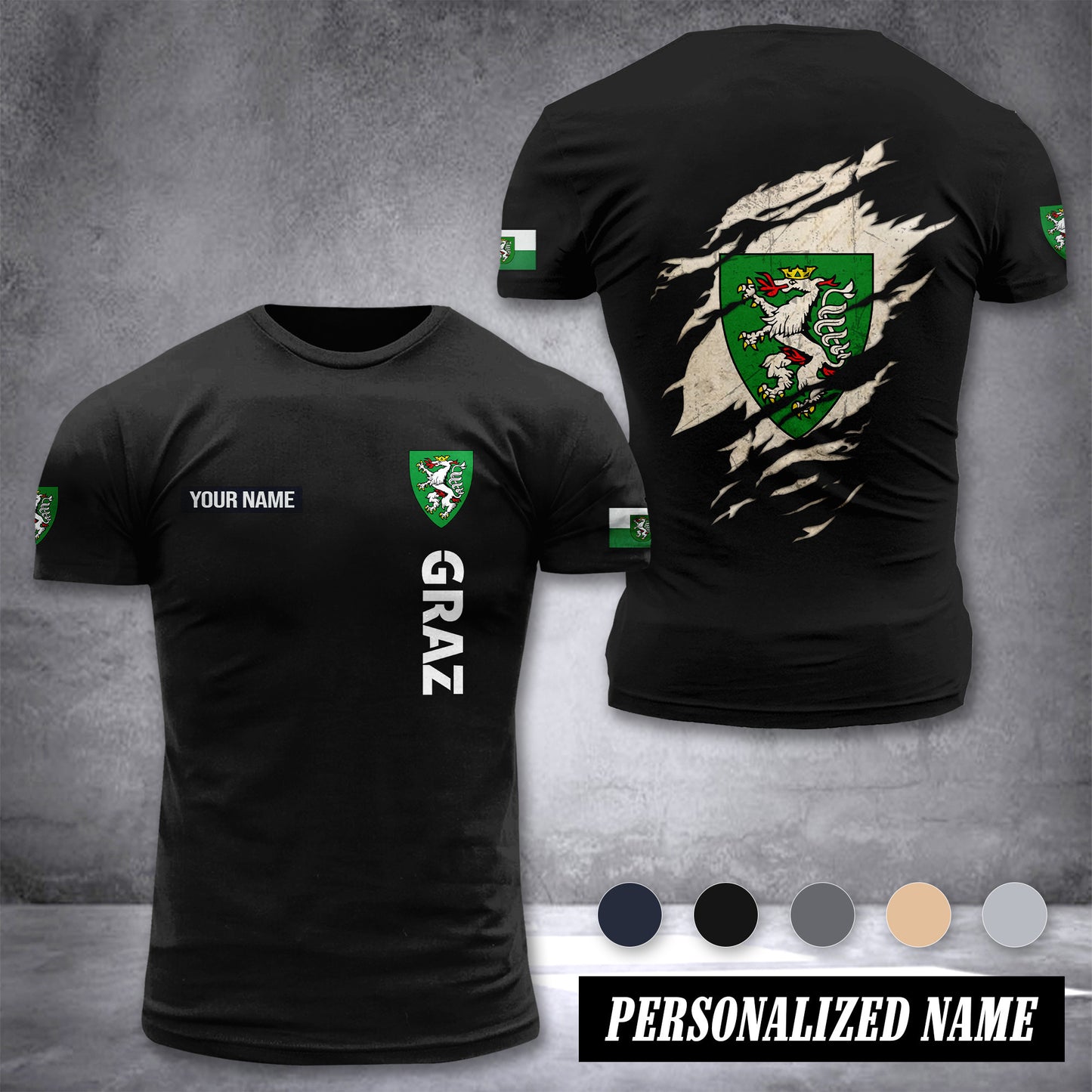 Graz customize T-shirt back