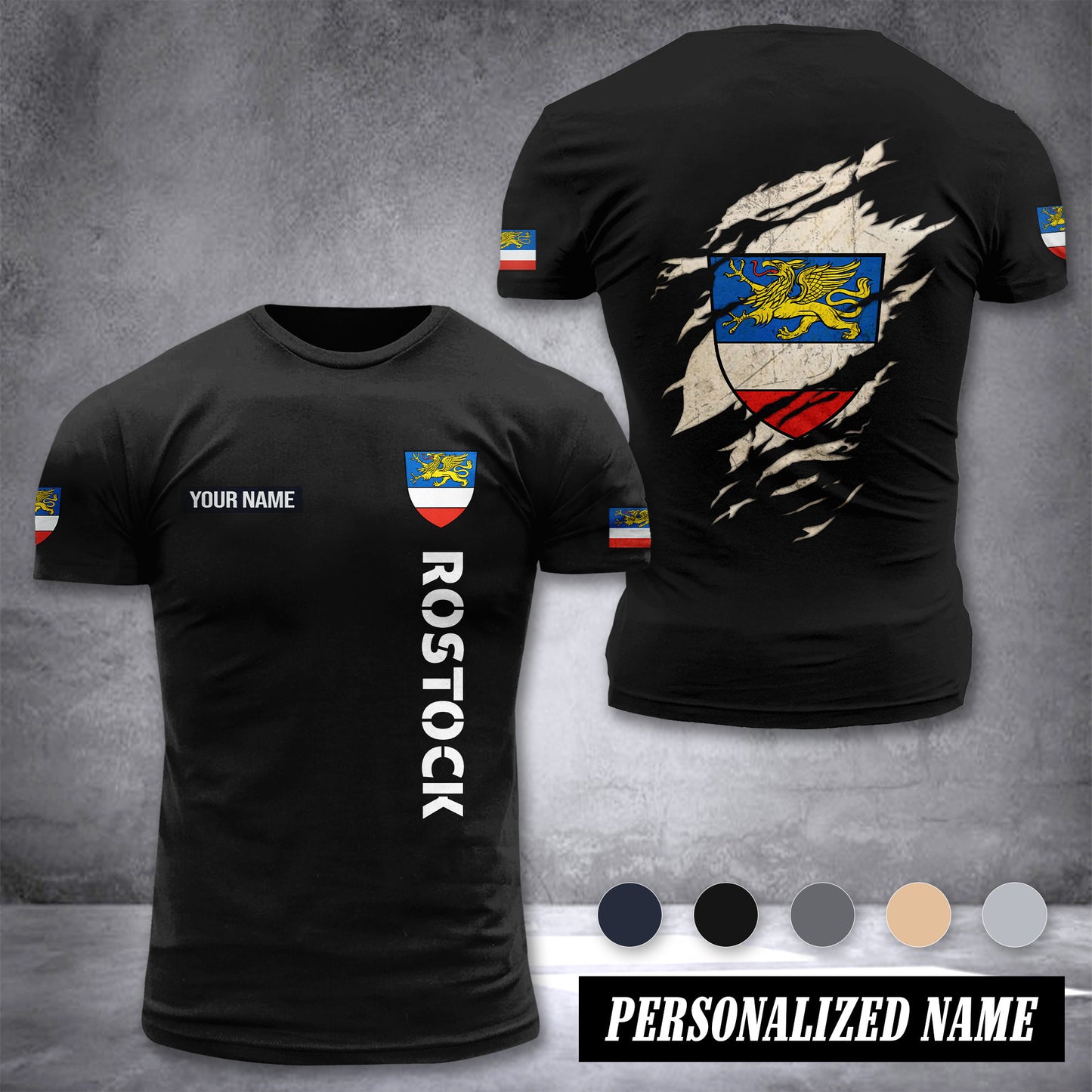 Rostock customize T-shirt back