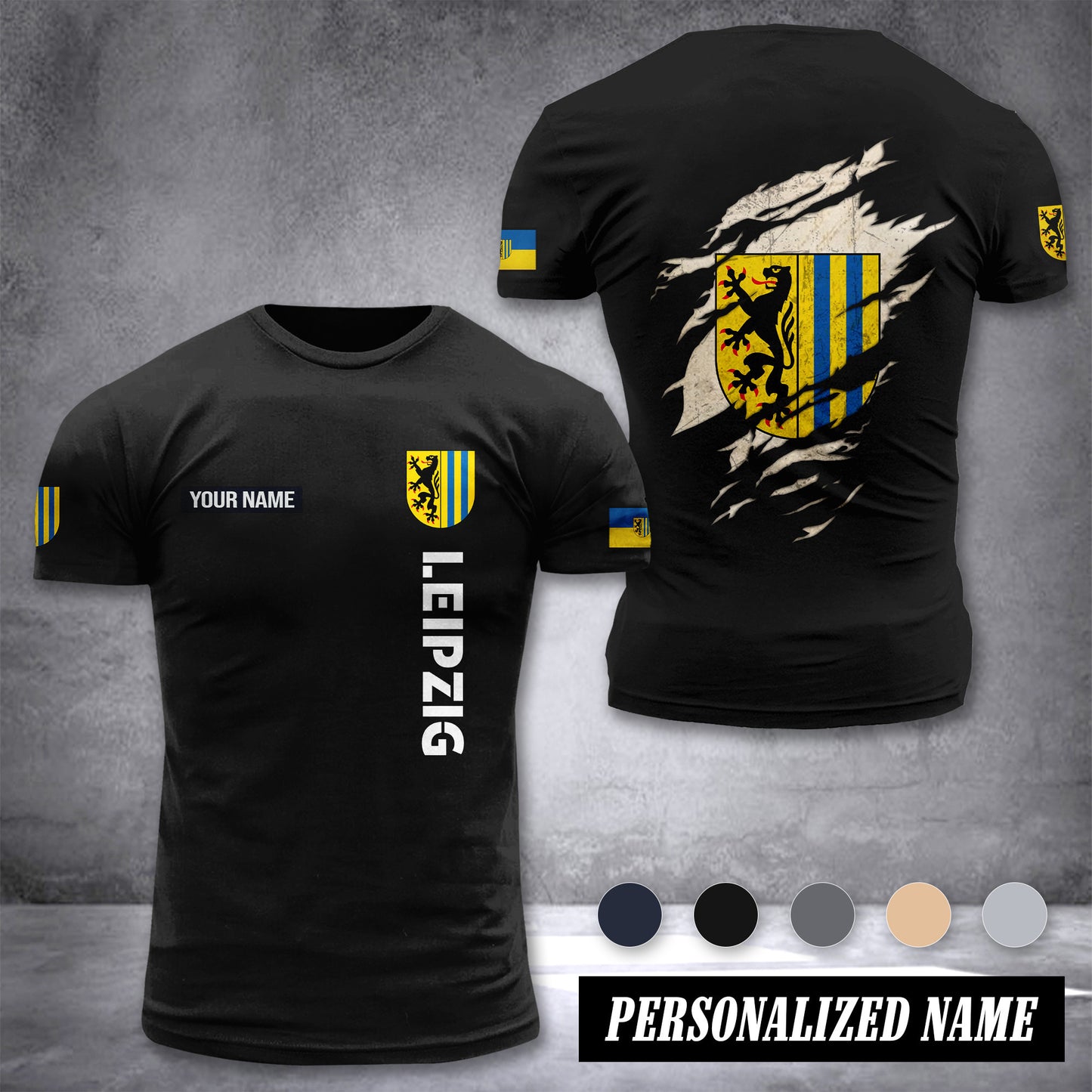 Leipzig customize T-shirt back