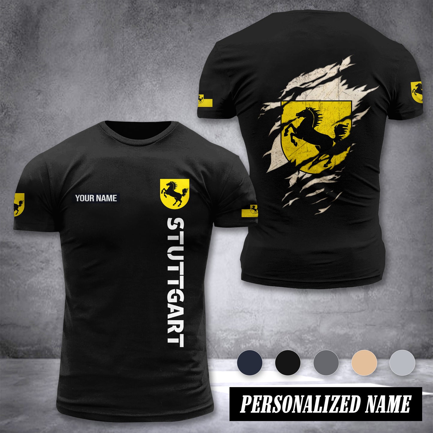 Stuttgart customize T-shirt back