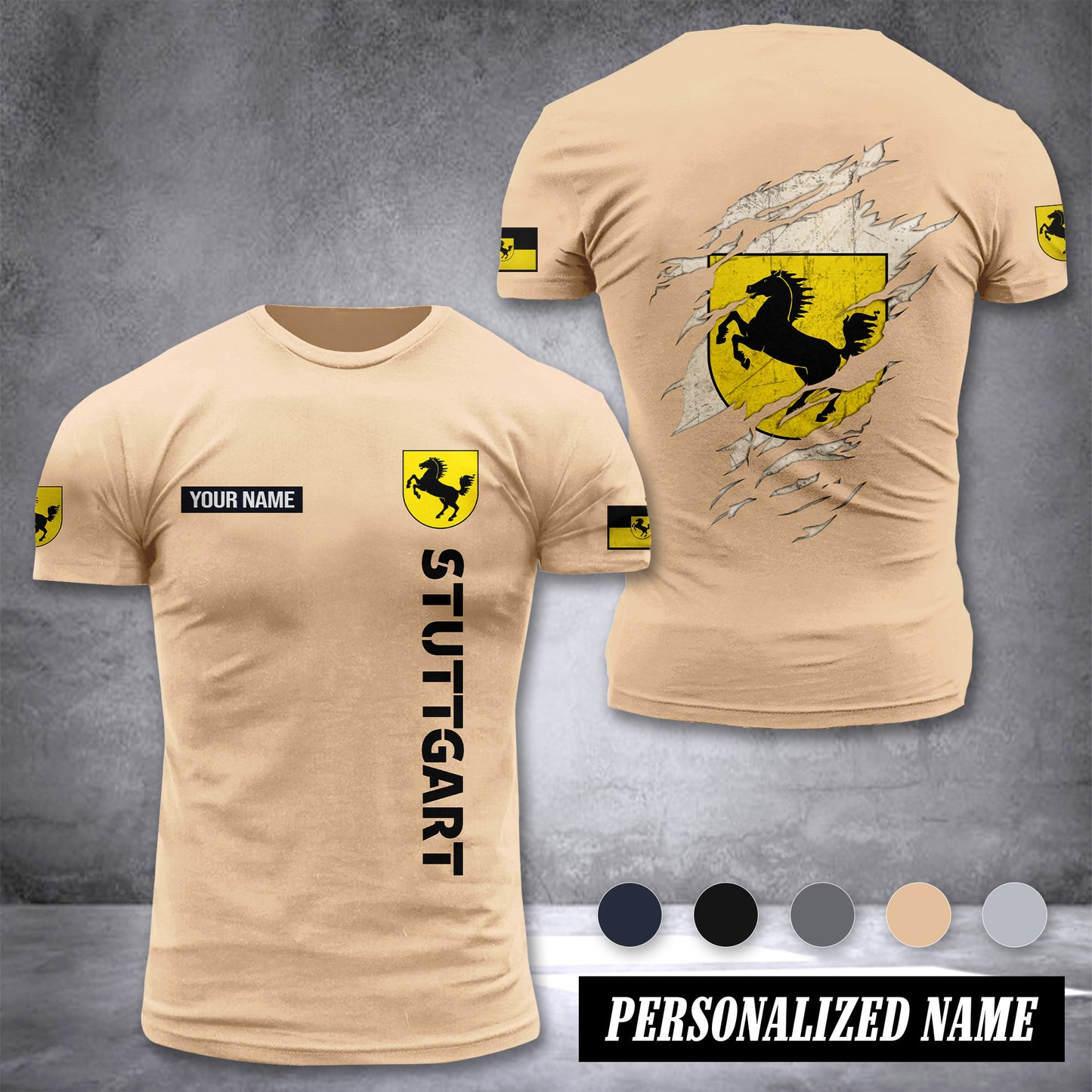 Stuttgart customize T-shirt back