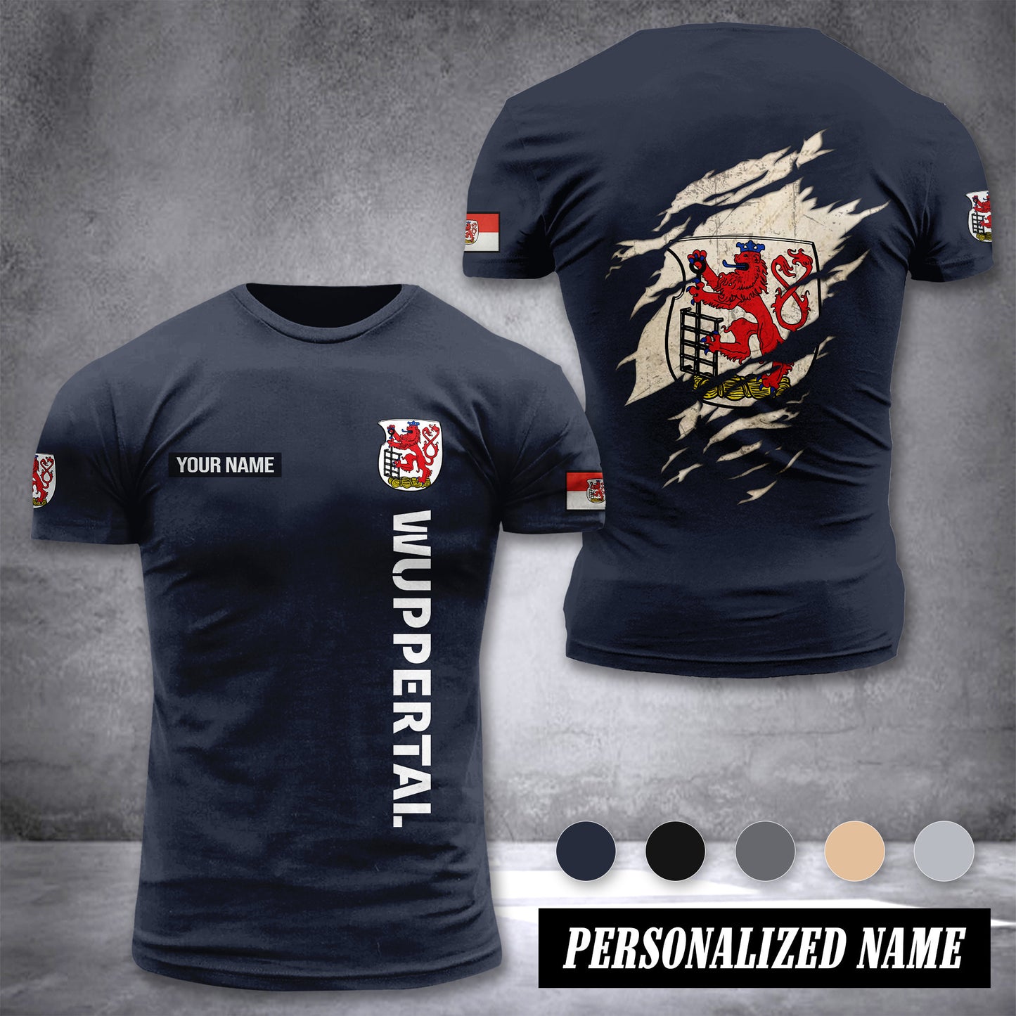 Wuppertal customize T-shirt back