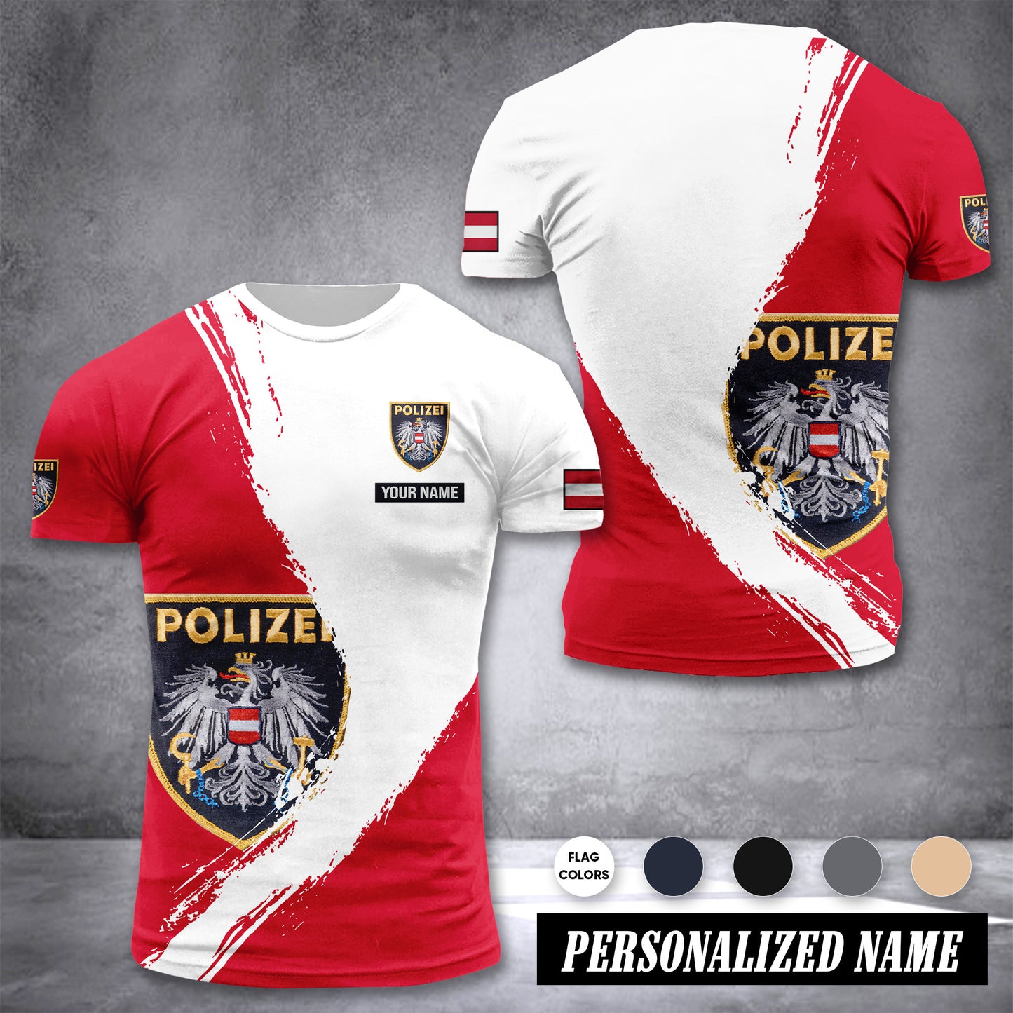 Polizei Austria customize T-shirt color