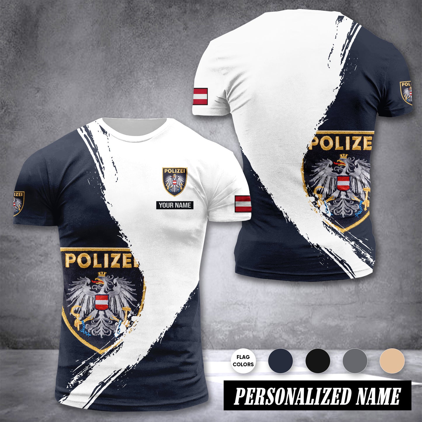 Polizei Austria customize T-shirt color