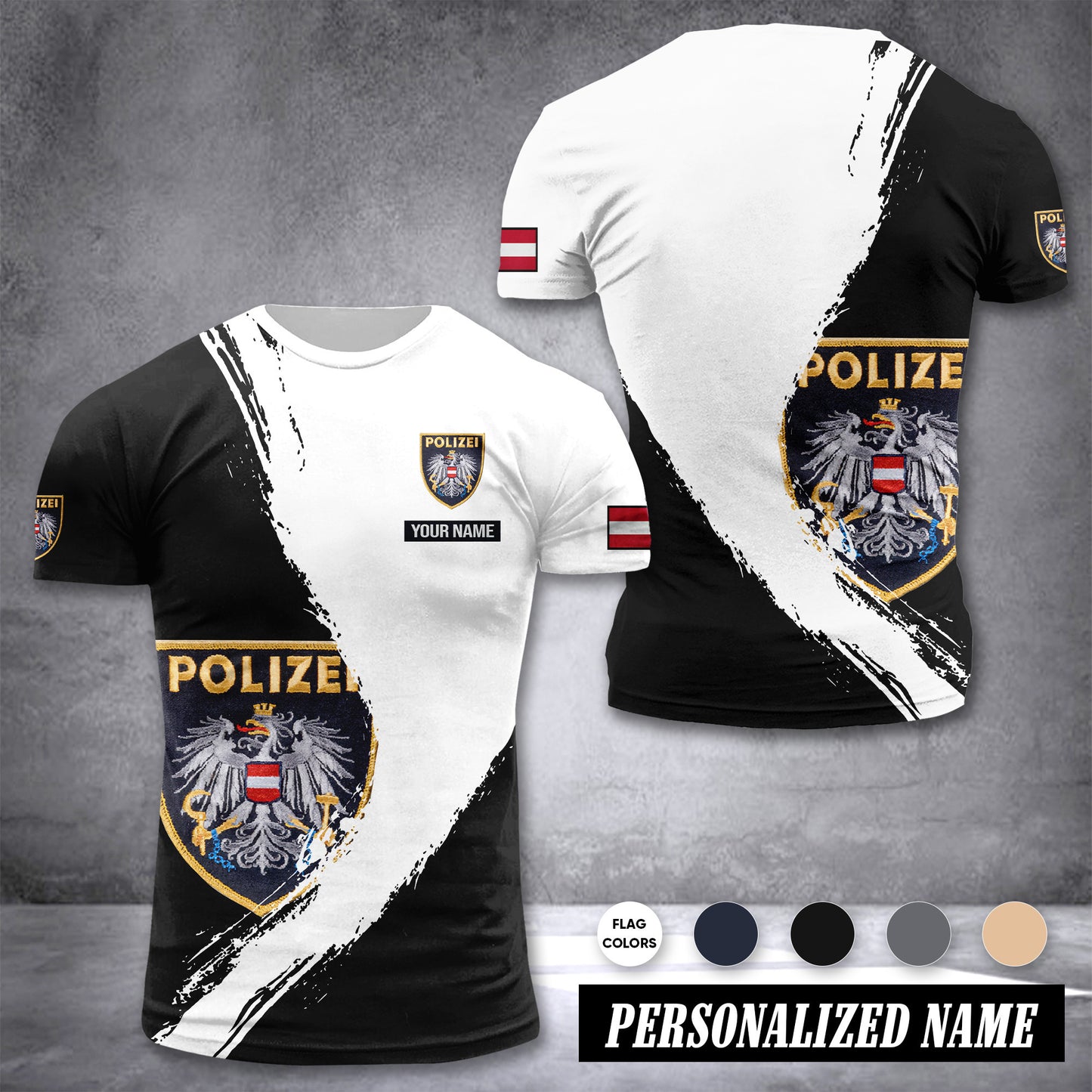 Polizei Austria customize T-shirt color