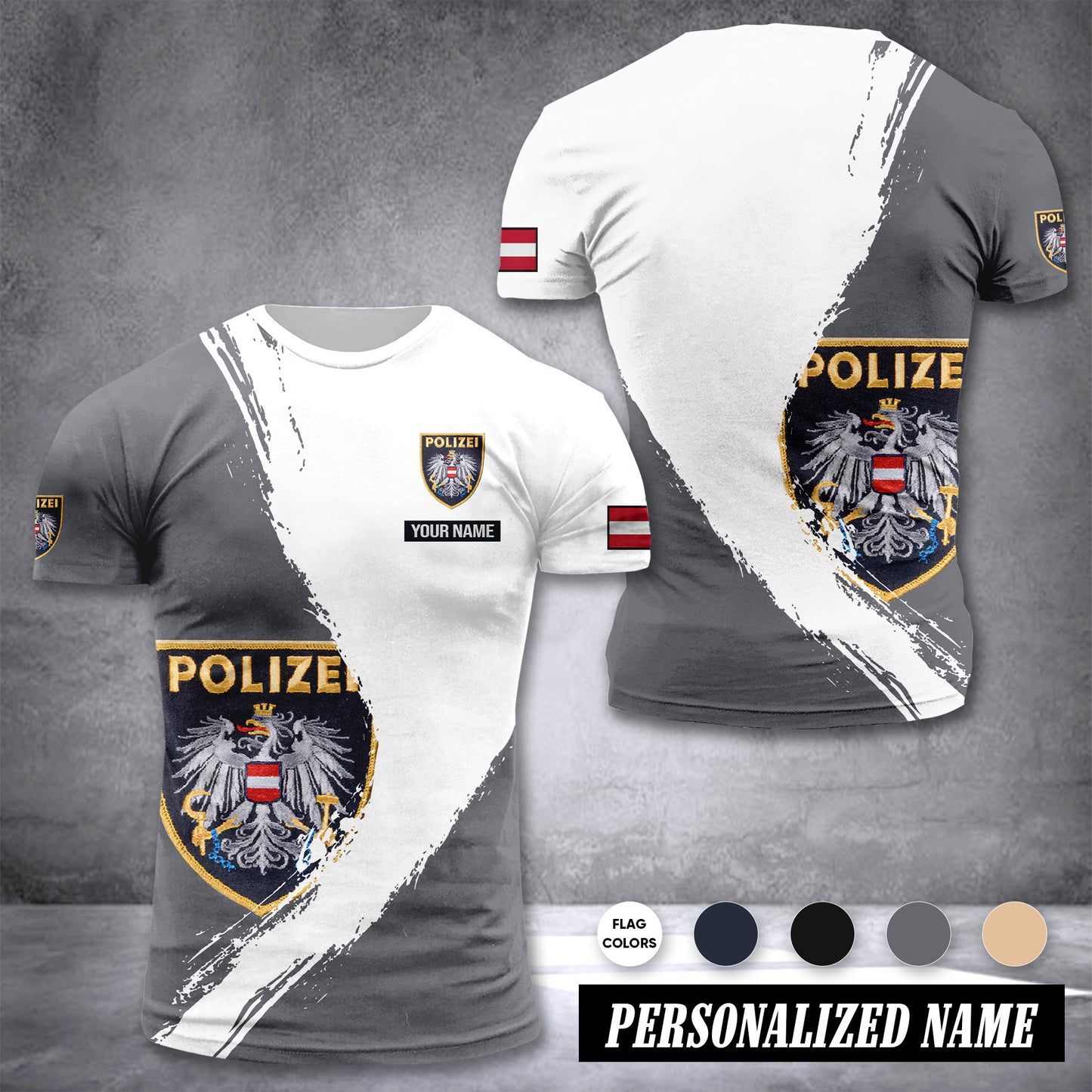 Polizei Austria customize T-shirt color