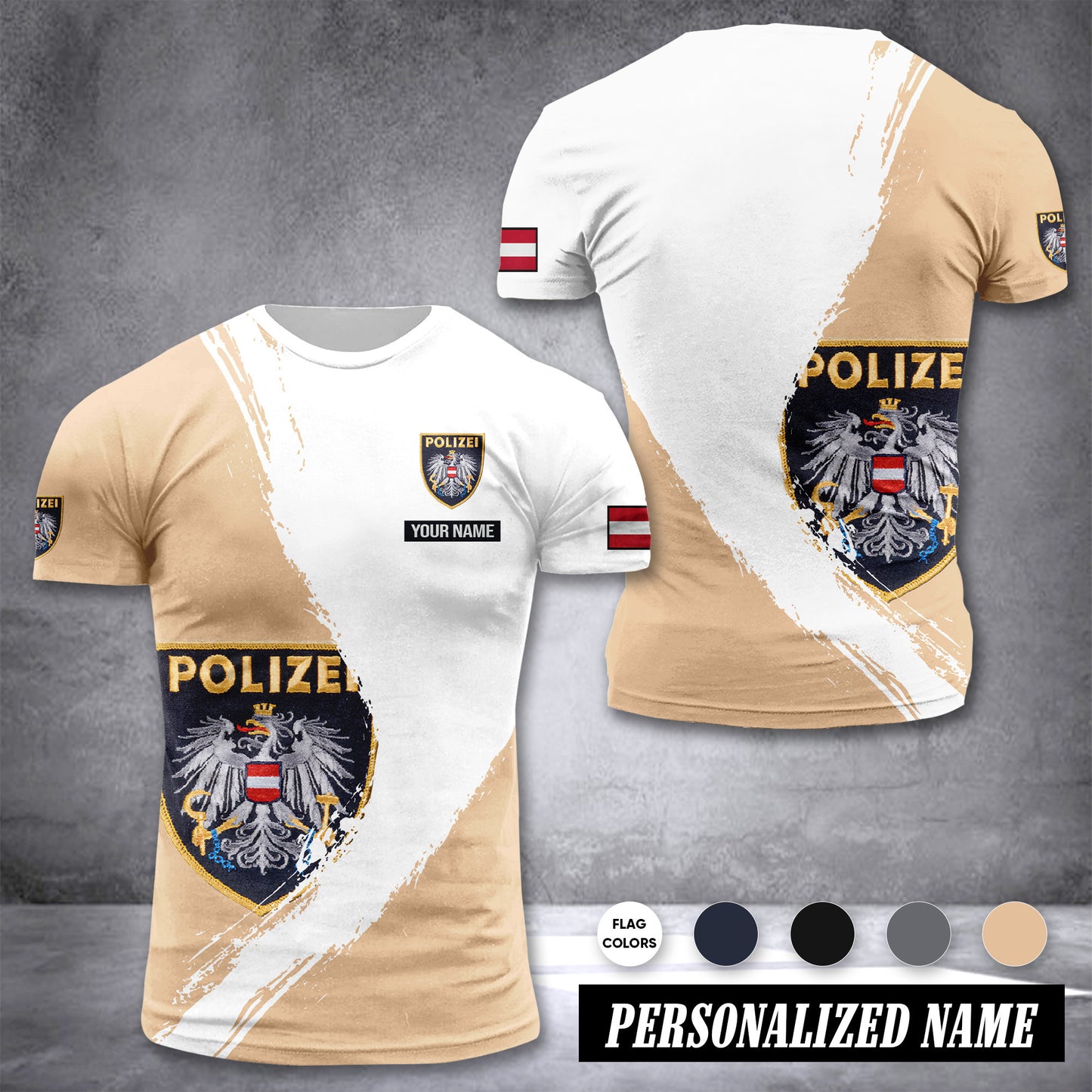 Polizei Austria customize T-shirt color