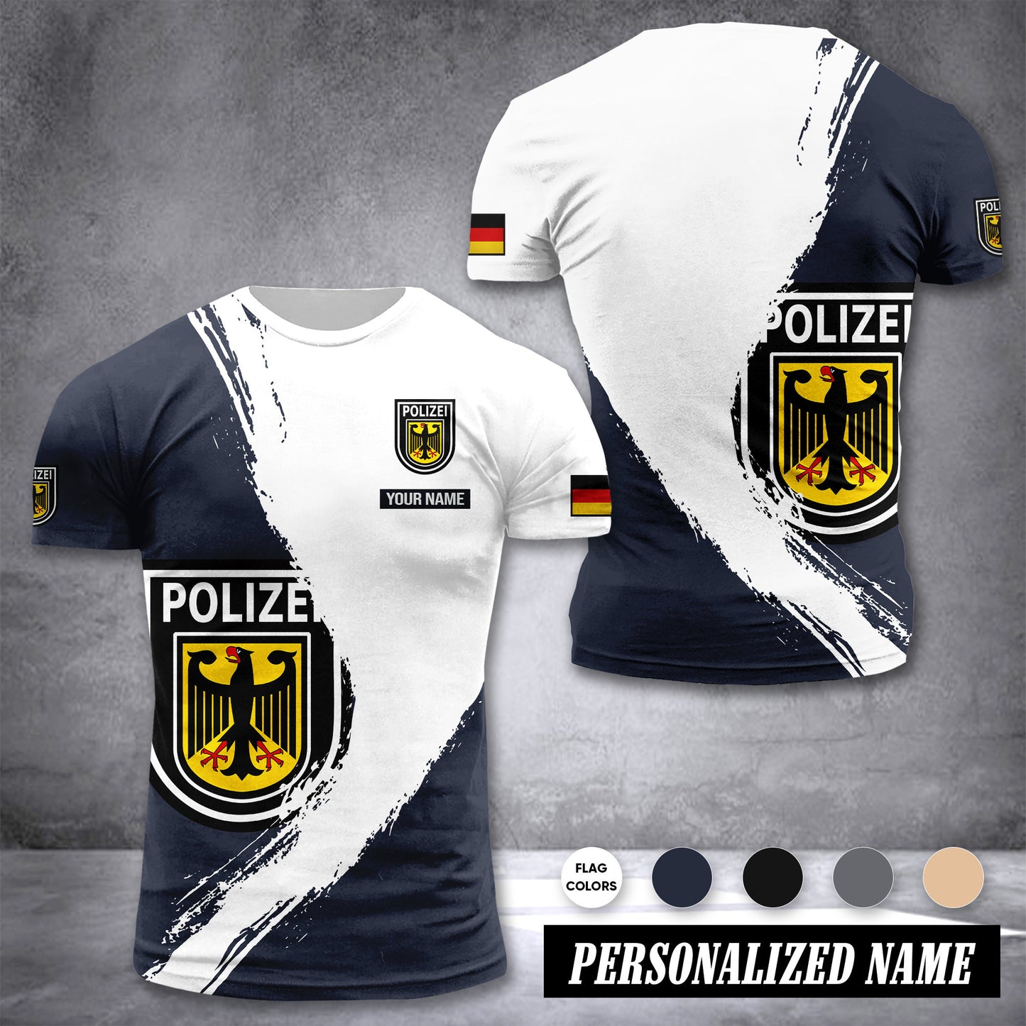 Polizei Germany customize T-shirt color