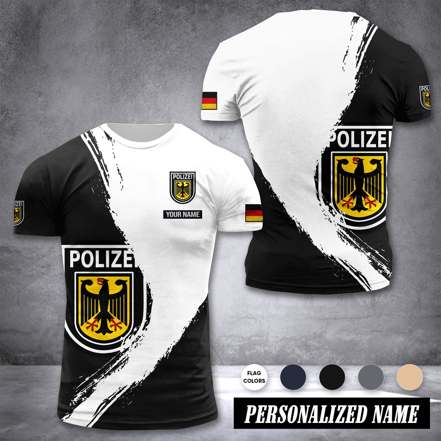 Polizei Germany customize T-shirt color