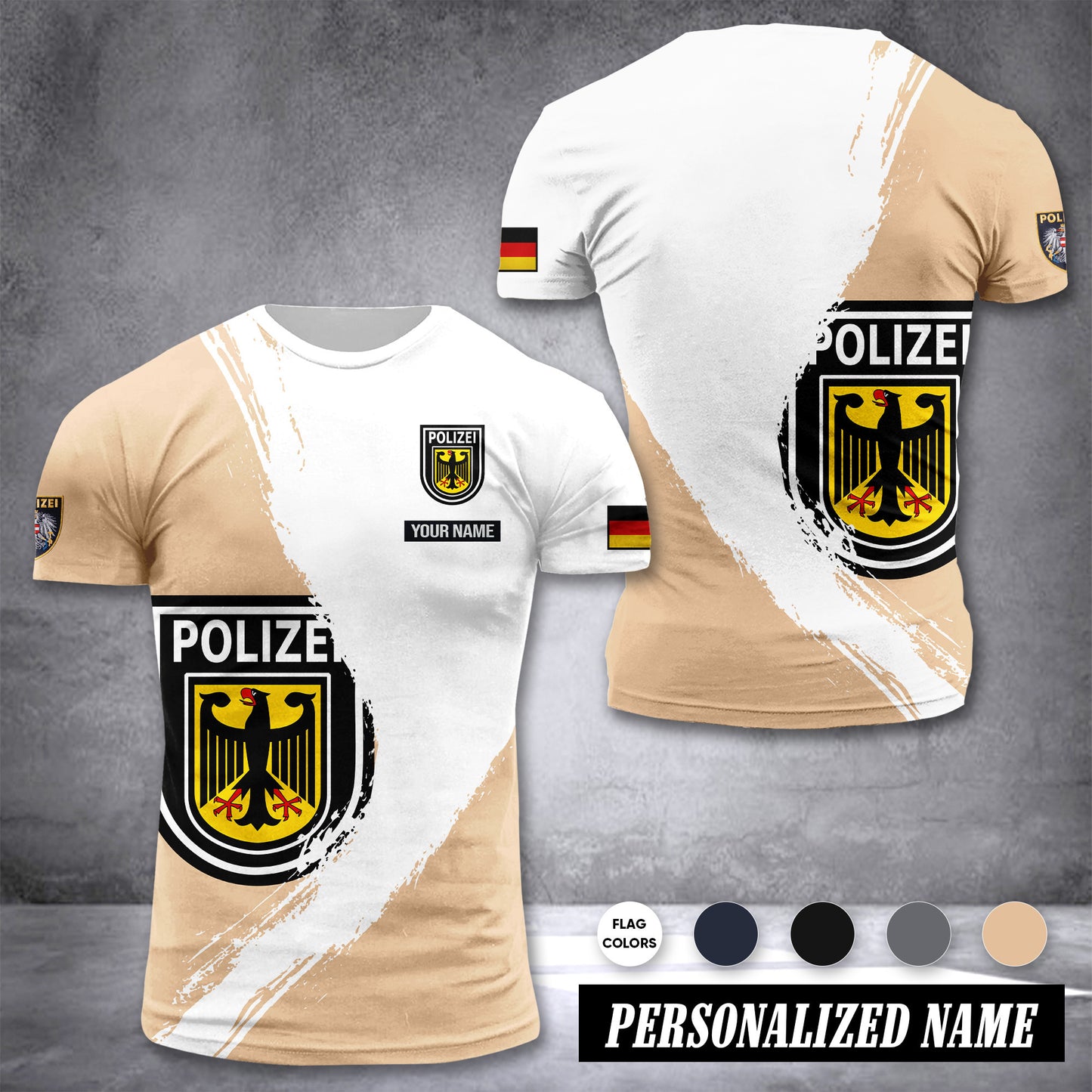 Polizei Germany customize T-shirt color