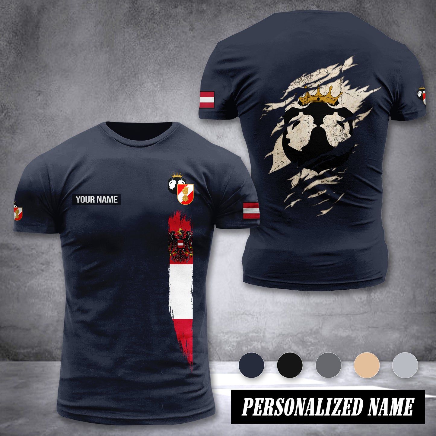 Feuerwehr Pulkau customize T-shirt back
