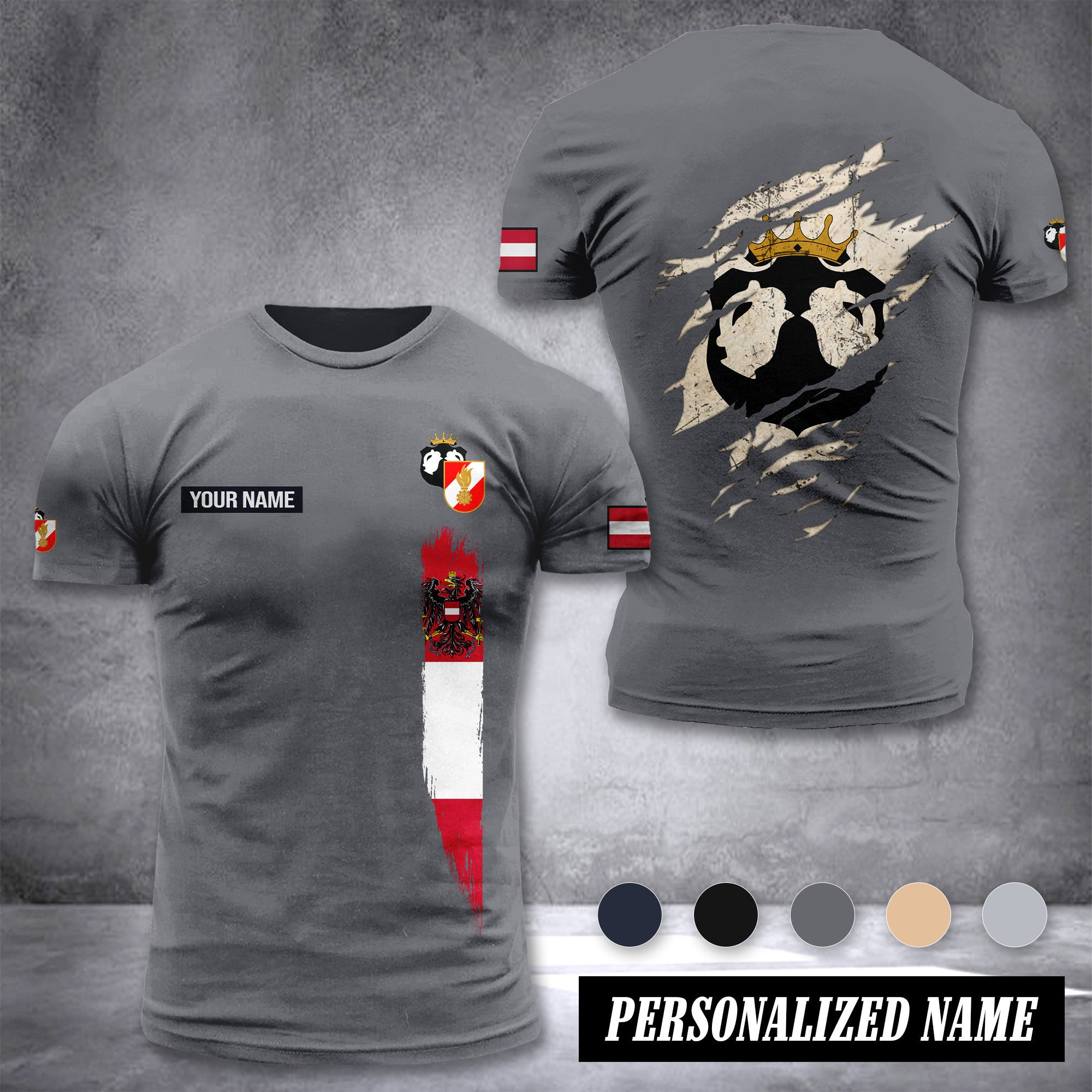 Feuerwehr Pulkau customize T-shirt back