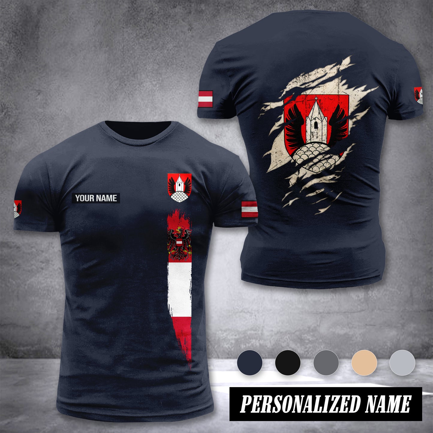 Feuerwehr Zellerndorf customize T-shirt back