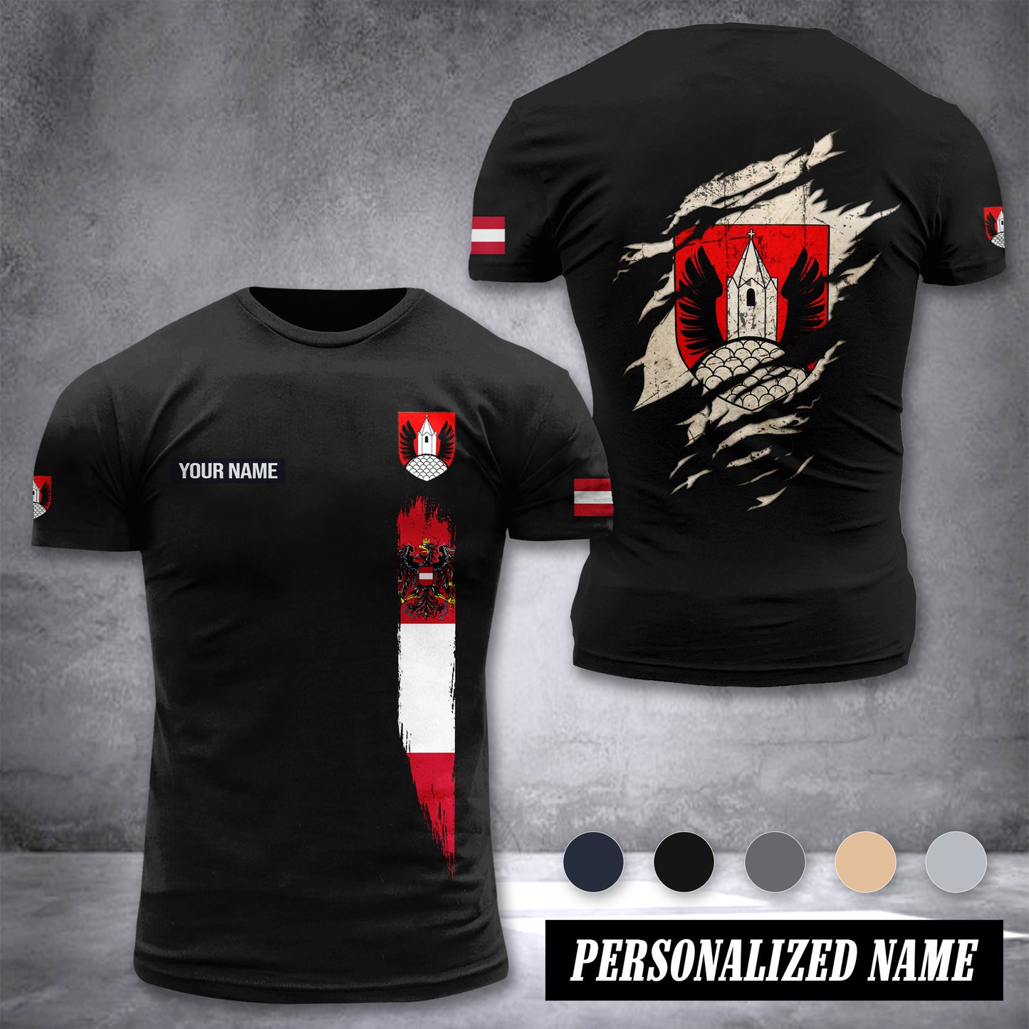 Feuerwehr Zellerndorf customize T-shirt back