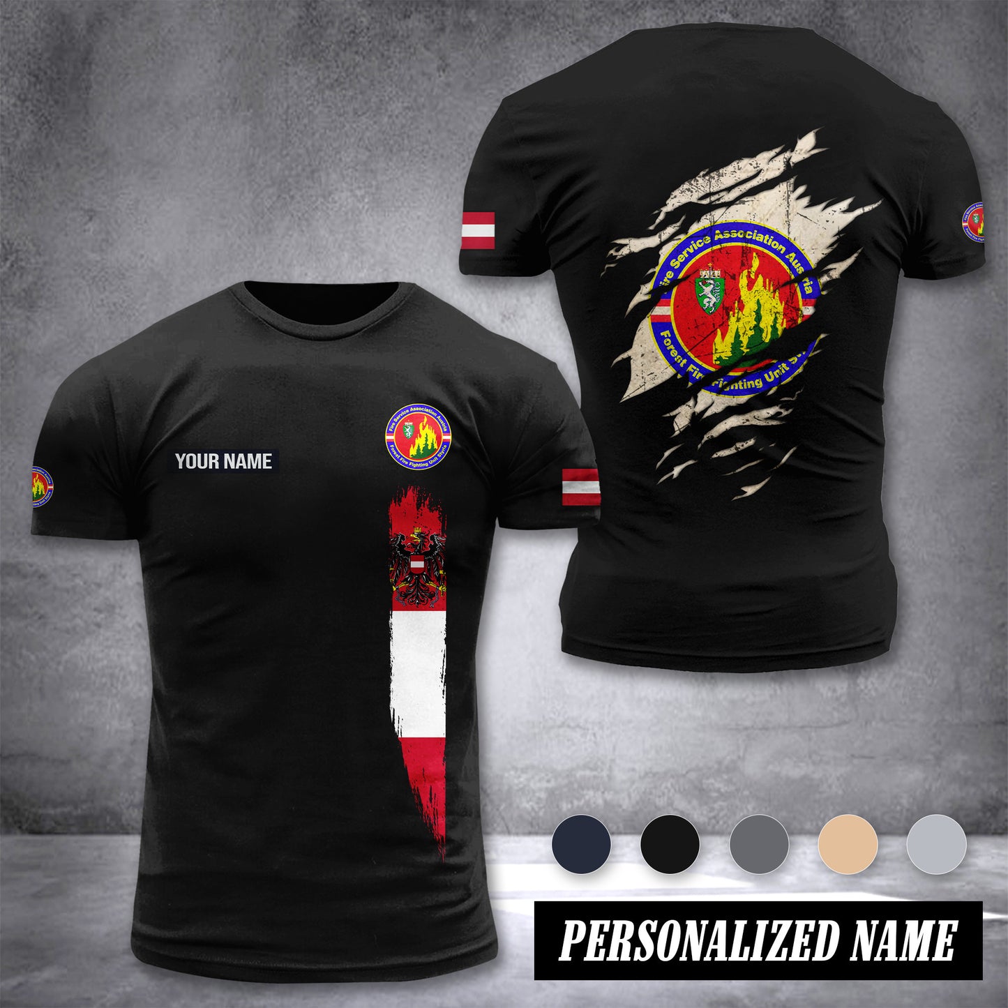 Feuerwehr Styria customize T-shirt back