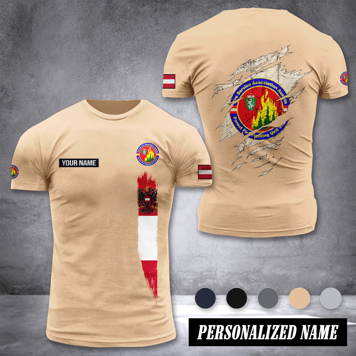 Feuerwehr Styria customize T-shirt back