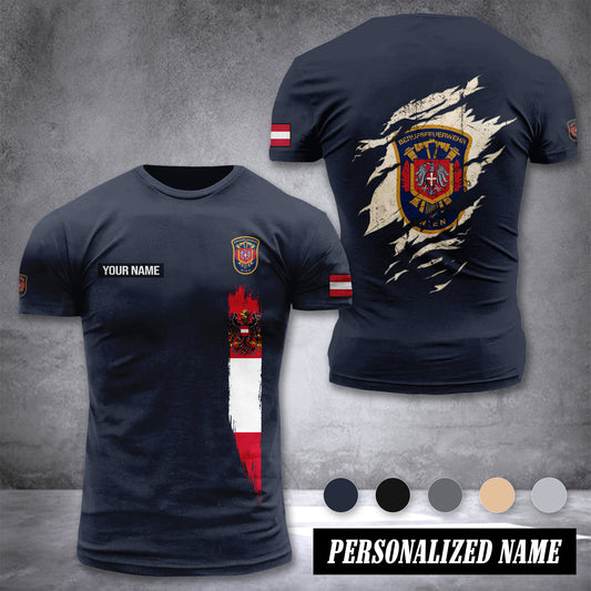 Feuerwehr Wien customize T-shirt back
