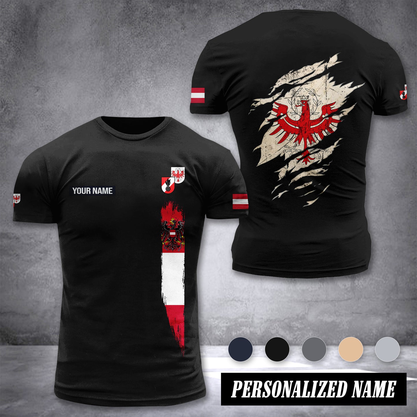 Feuerwehr Tyrol customize T-shirt back