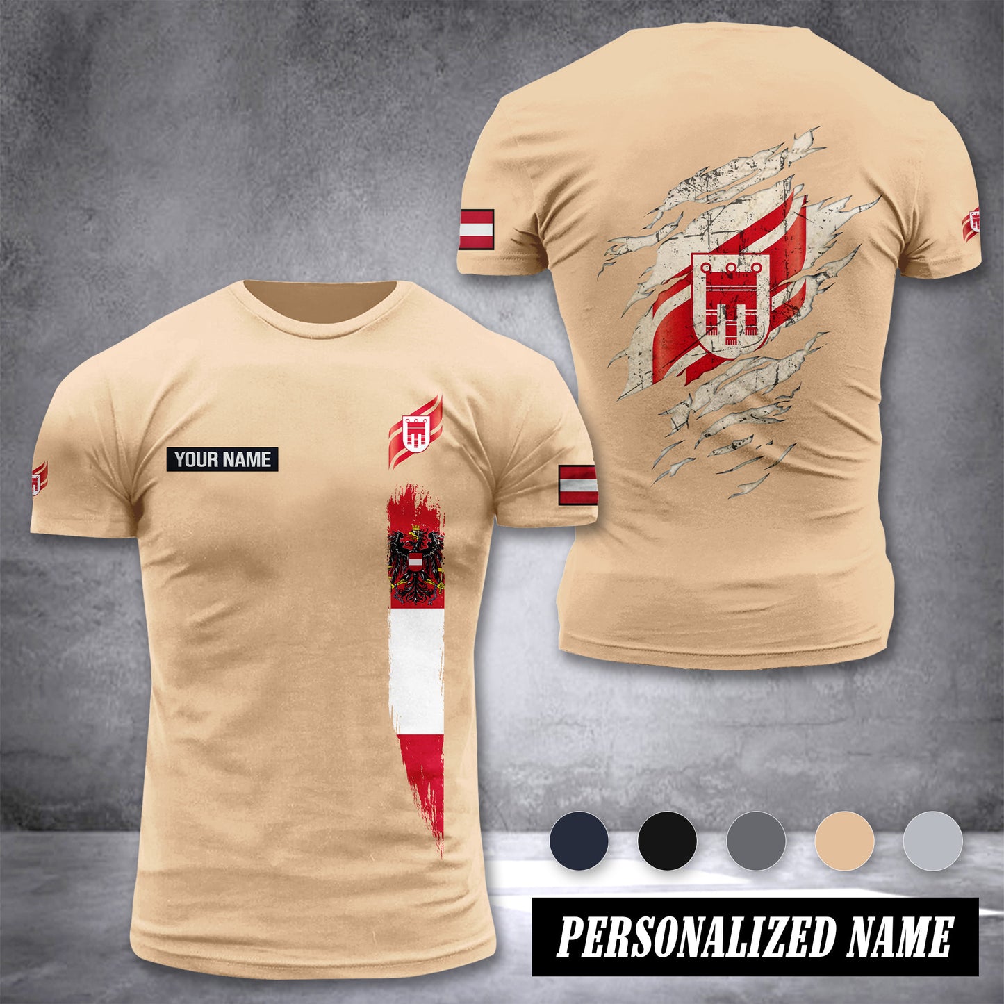 Feuerwehr Vorarlberg customize T-shirt back