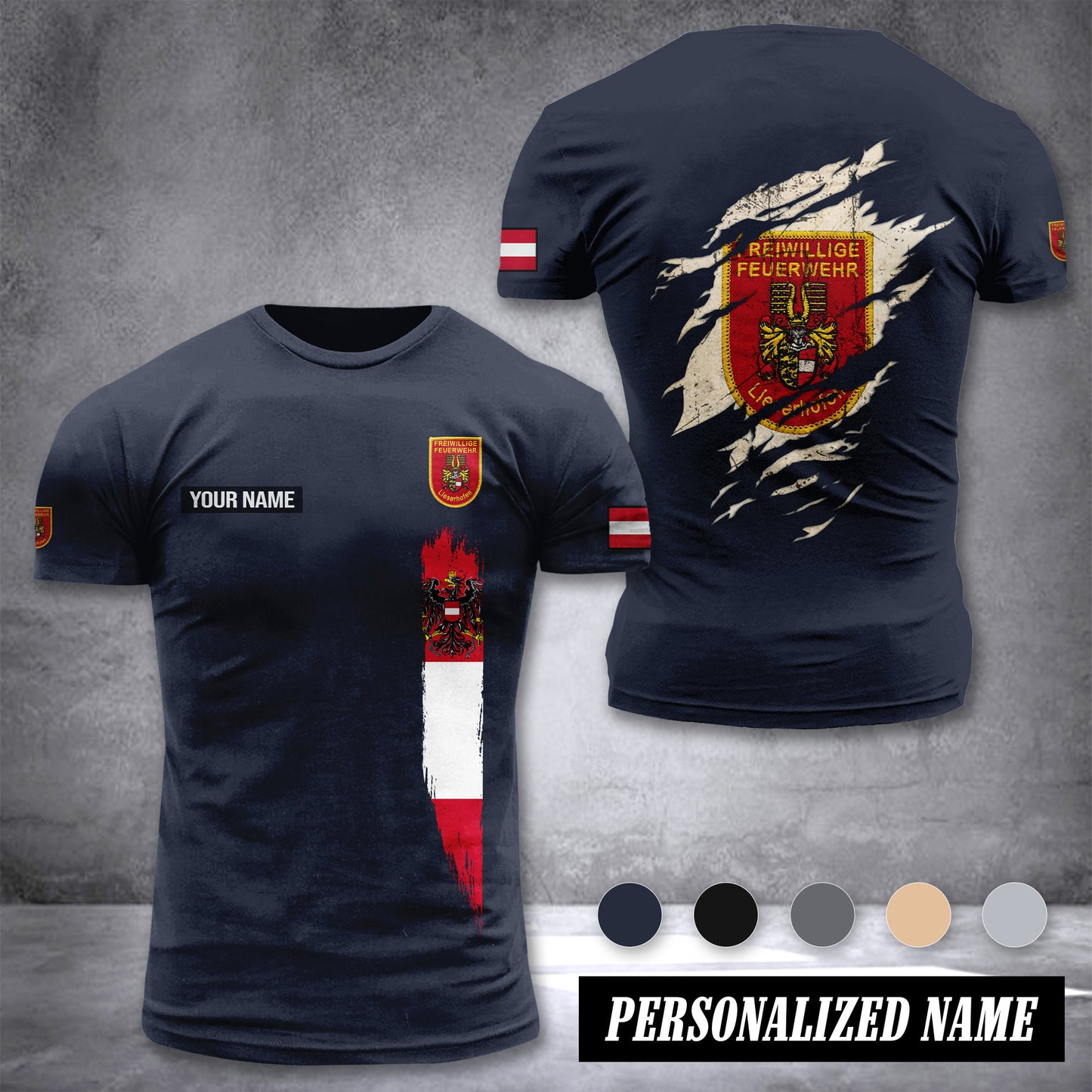 Feuerwehr Kärnten customize T-shirt back