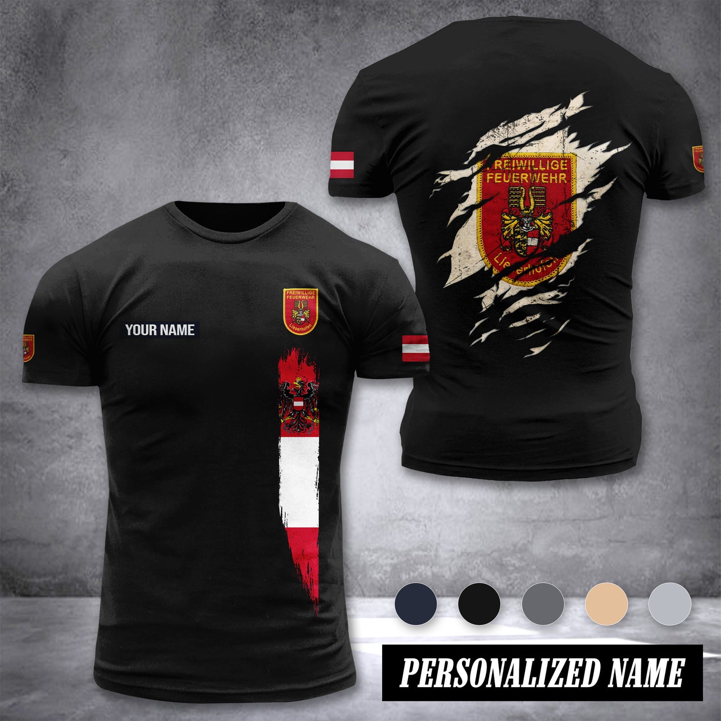 Feuerwehr Kärnten customize T-shirt back