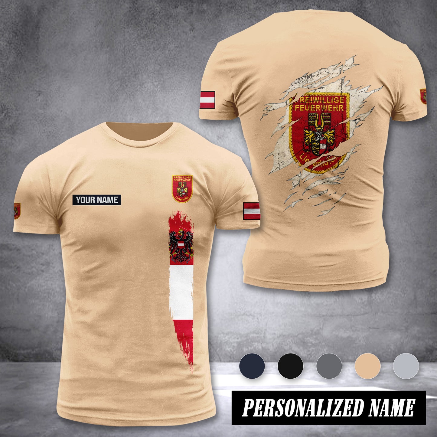 Feuerwehr Kärnten customize T-shirt back