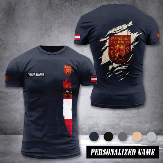 Feuerwehr Mattersburg customize T-shirt back