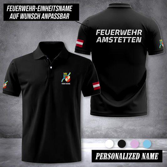 Firefighter Niederösterreich customize polo back