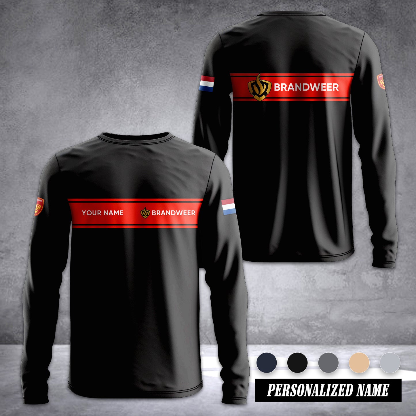 Firefighter Netherlands Sleeve T-shirt 245