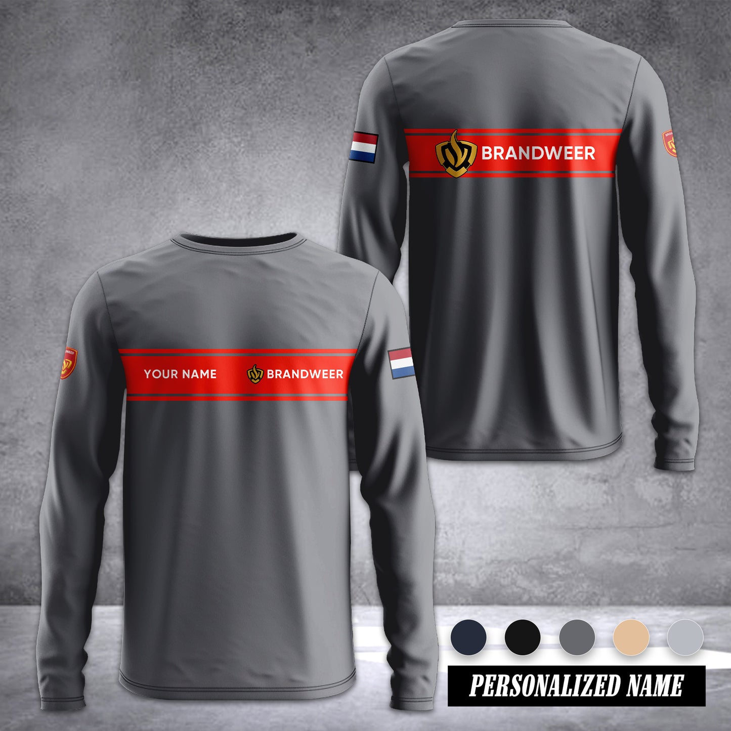 Firefighter Netherlands Sleeve T-shirt 245