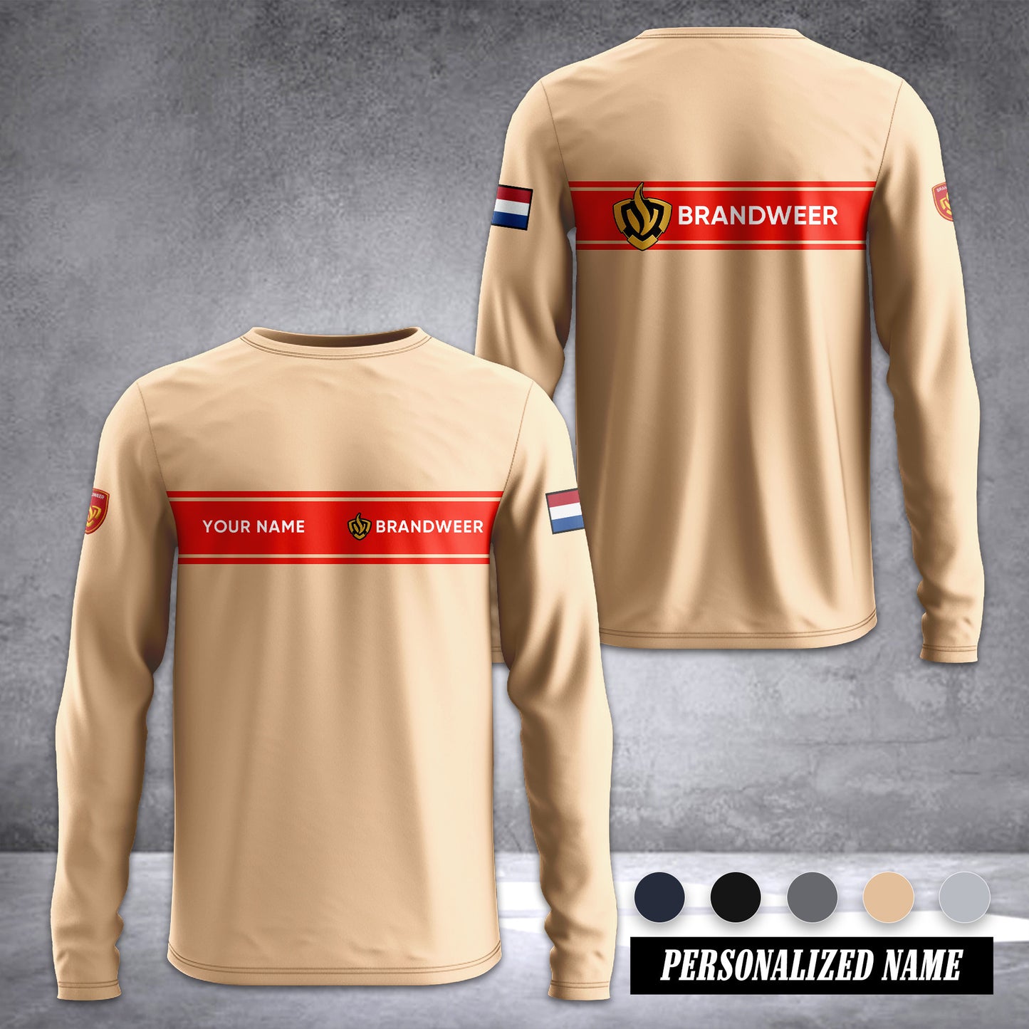 Firefighter Netherlands Sleeve T-shirt 245